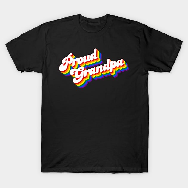 Proud Grandpa LGBTQ T-Shirt by Jennifer